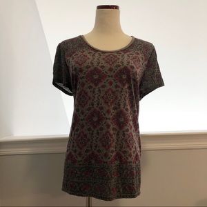 Lucky Brand Boho Printed Tee